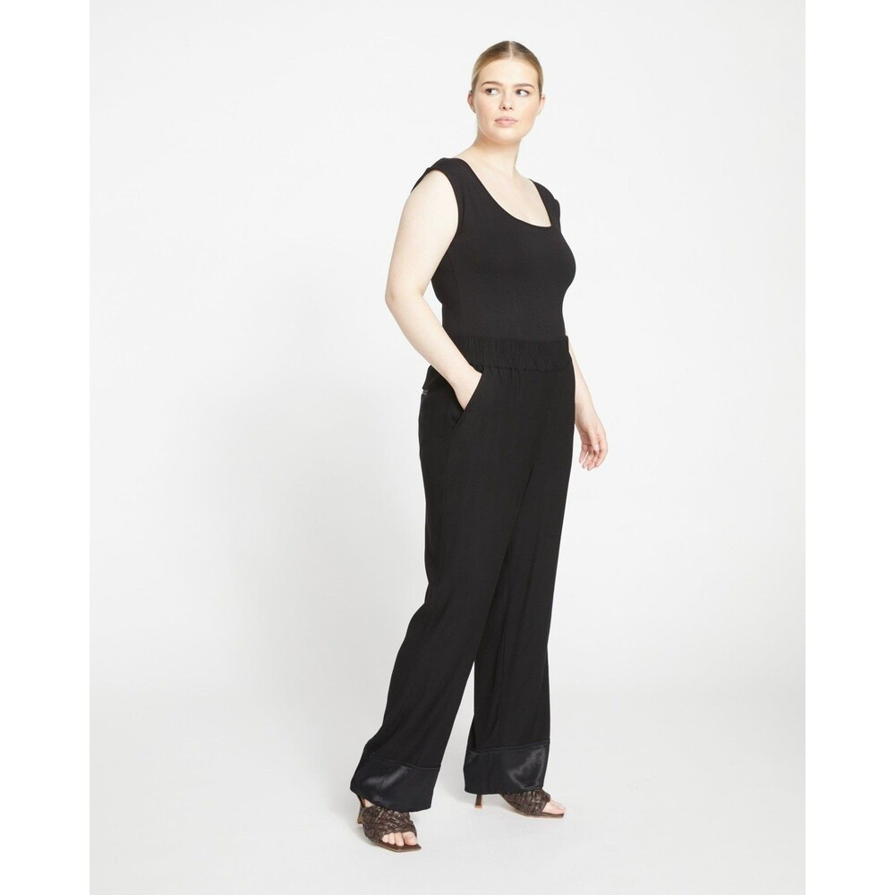 NWT Universal Standard Soiree Double Luxe Pull on Pants Size Small (14-16) Black